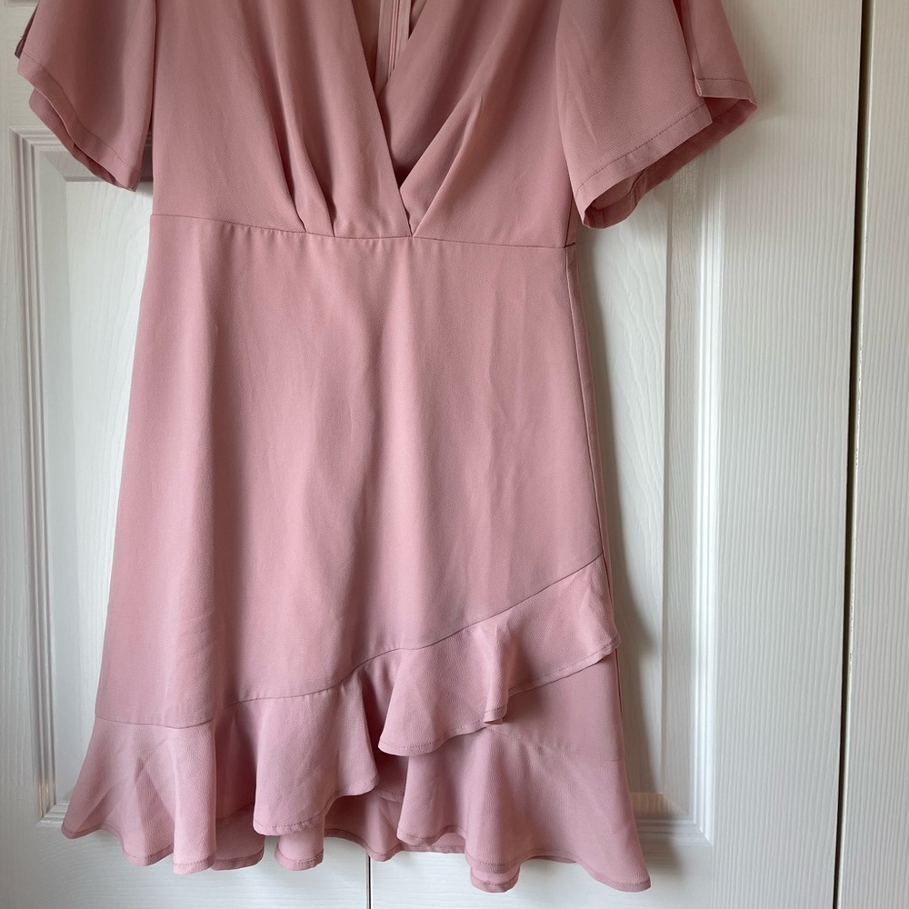 Pink short sleeved dress from Pink Lily